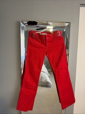 Armani exchange Red Women's velvet  Jeans. 6. New no tags